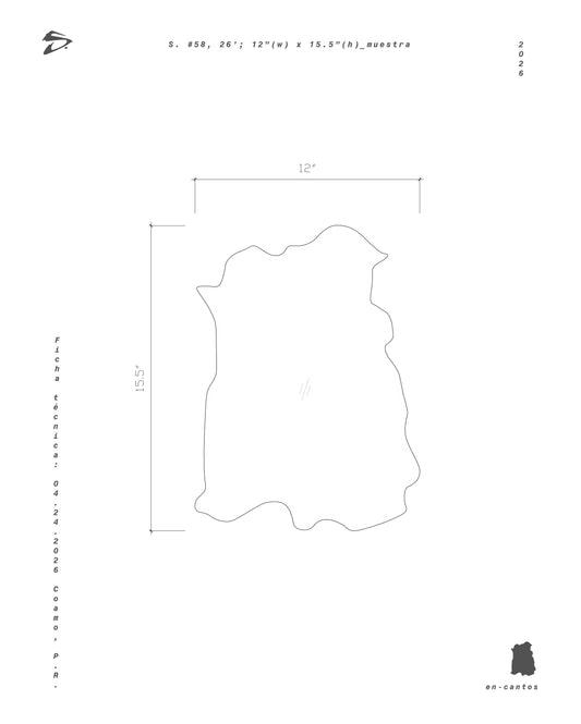 S. #58, 26'