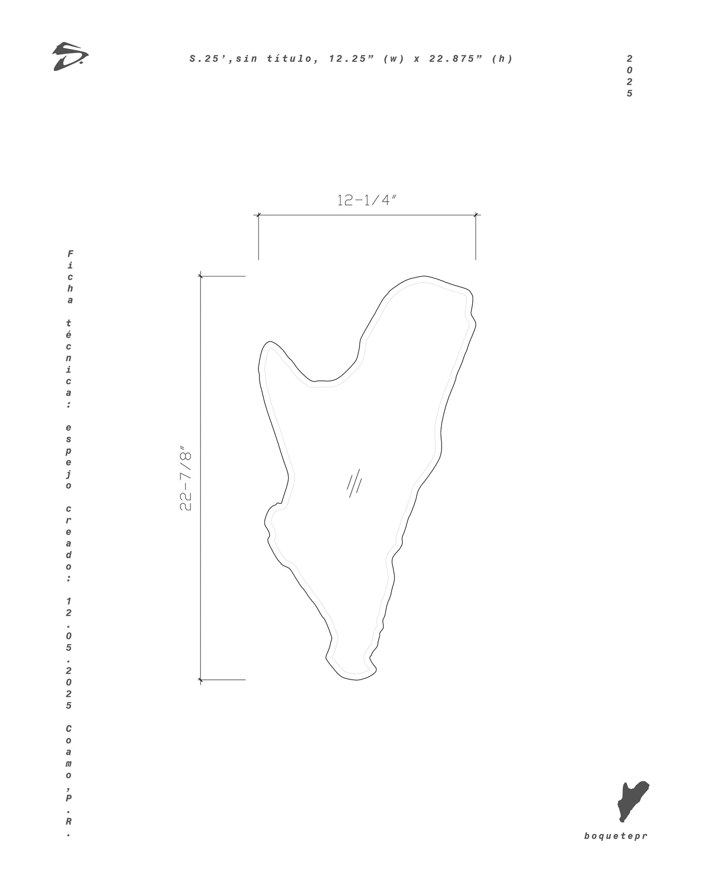 S.25’,sin título [ready-made hoyo/boquete]